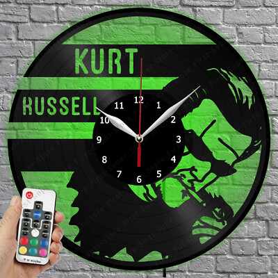 LED Clock Kurt Russell Vinyl Record Wall Clock Led Light Wall Clock 4636