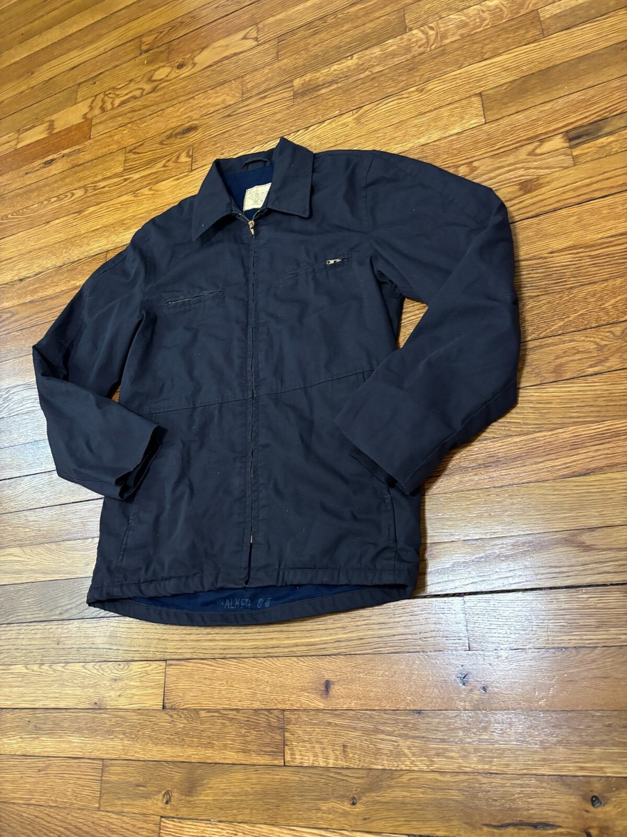 Vintage US Navy Utility Jacket Mens Sz 36R Dark Navy Blue