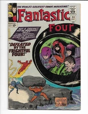 FANTASTIC FOUR 38 - G/VG 3.0 - SANDMAN - MEDUSA - WIZARD - REED RICHARDS (1965)