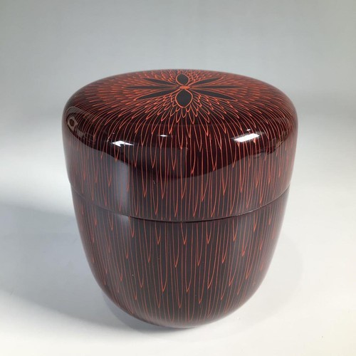 Natsume Tea Caddy Kan Suiun's Work Kimma-nuri w/Box Tea Ceremony Utensils Japan - Picture 2 of 14