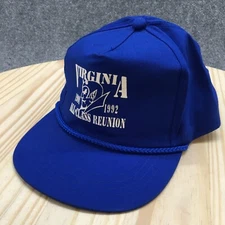 Virginia All Class Reunion Yupoong Baseball Hat Mens Blue OS Embroidered Logo