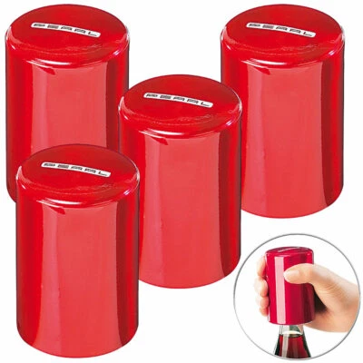 PEARL 4er-Set ultrapraktische Flaschenöffner "push2open" (Kapselheber)