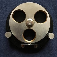 Unitron L3R-1636 Three 3 Position Microscope Objective Turret Nosepiece Brass