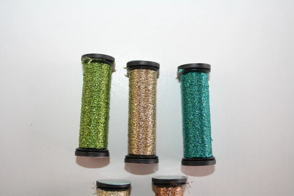 Kreinik #4 Very Fine Braid YOU CHOOSE YOUR COLORS Polyester Metallic 11 meters - Image 2 of 4