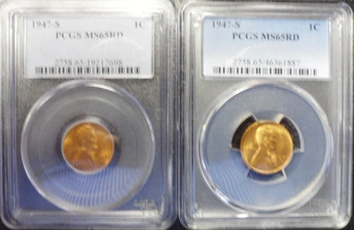 1947-S Lincoln Wheat Cent PCGS MS 65 RED