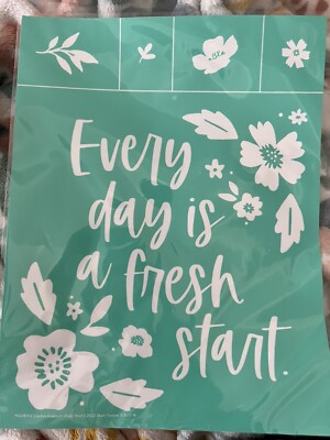 * FRESH START~Chalk Couture Reusable Transfer Stencil-8.5x11-CREATIVE KICKSTART