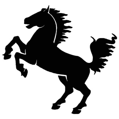 Horse sticker VINYL DECAL Equidae Equus Ferus Wild Stallion Arabian Quarter 