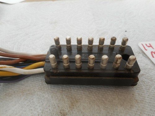Mercedes Benz W108 14 Fourteen Contact Male Electrical Plug Connector pig tail - Picture 8 of 12
