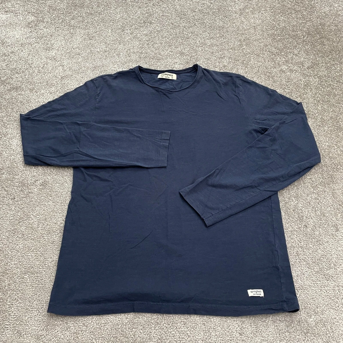 Springfield Camiseta, T-Shirt Uomo 100% Cotone, Colore Classico, Manica Corta, Abbigliamento Casual