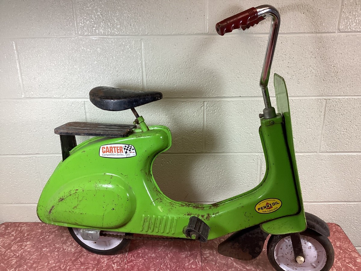 Vintage Working Garton Sonda Scrambler Child's Pedal Car Scooter