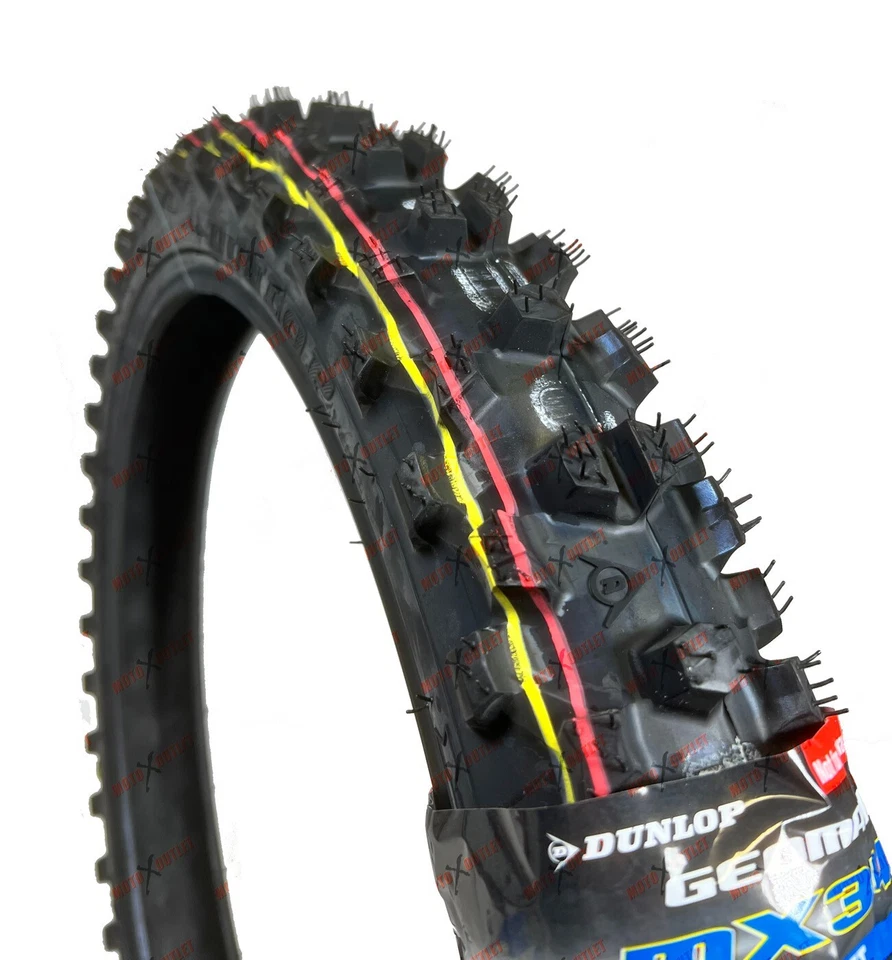 Rueda grande Dunlop 70/100-19 neumático delantero MX34 70 100 19 KX100 CRF125FB Foto 3 de 4