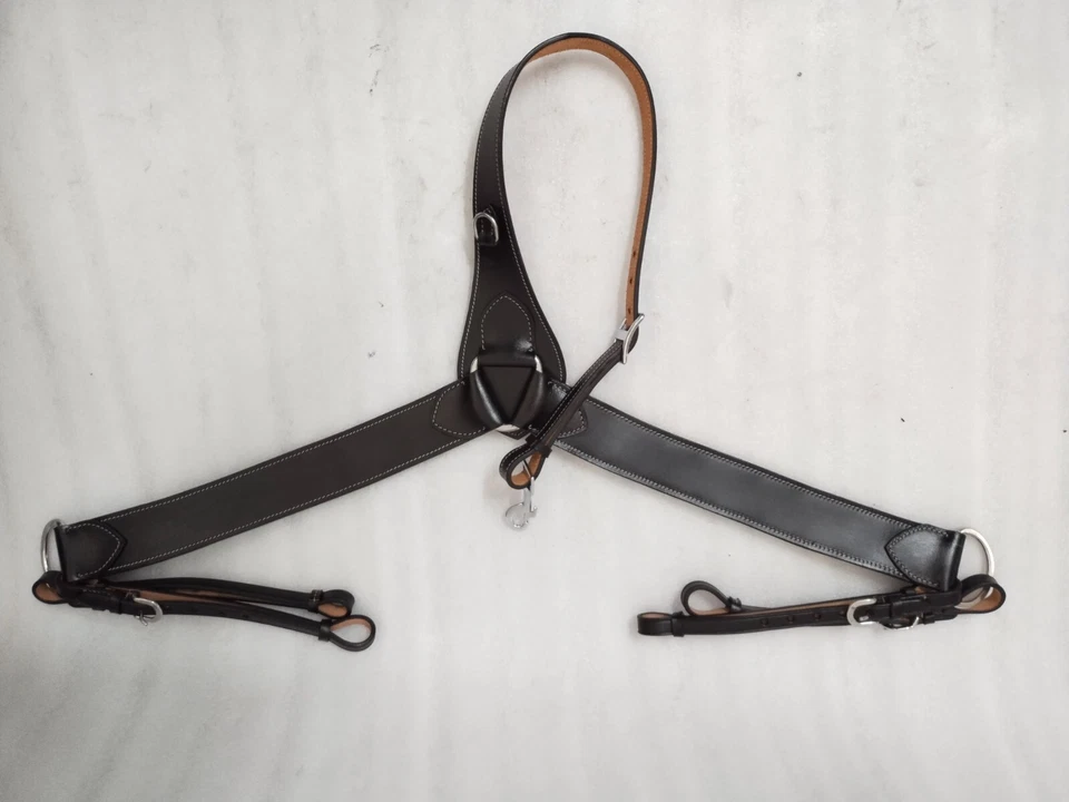 Leather western breastplate For western horse Leather saddle. - Image 2 of 4