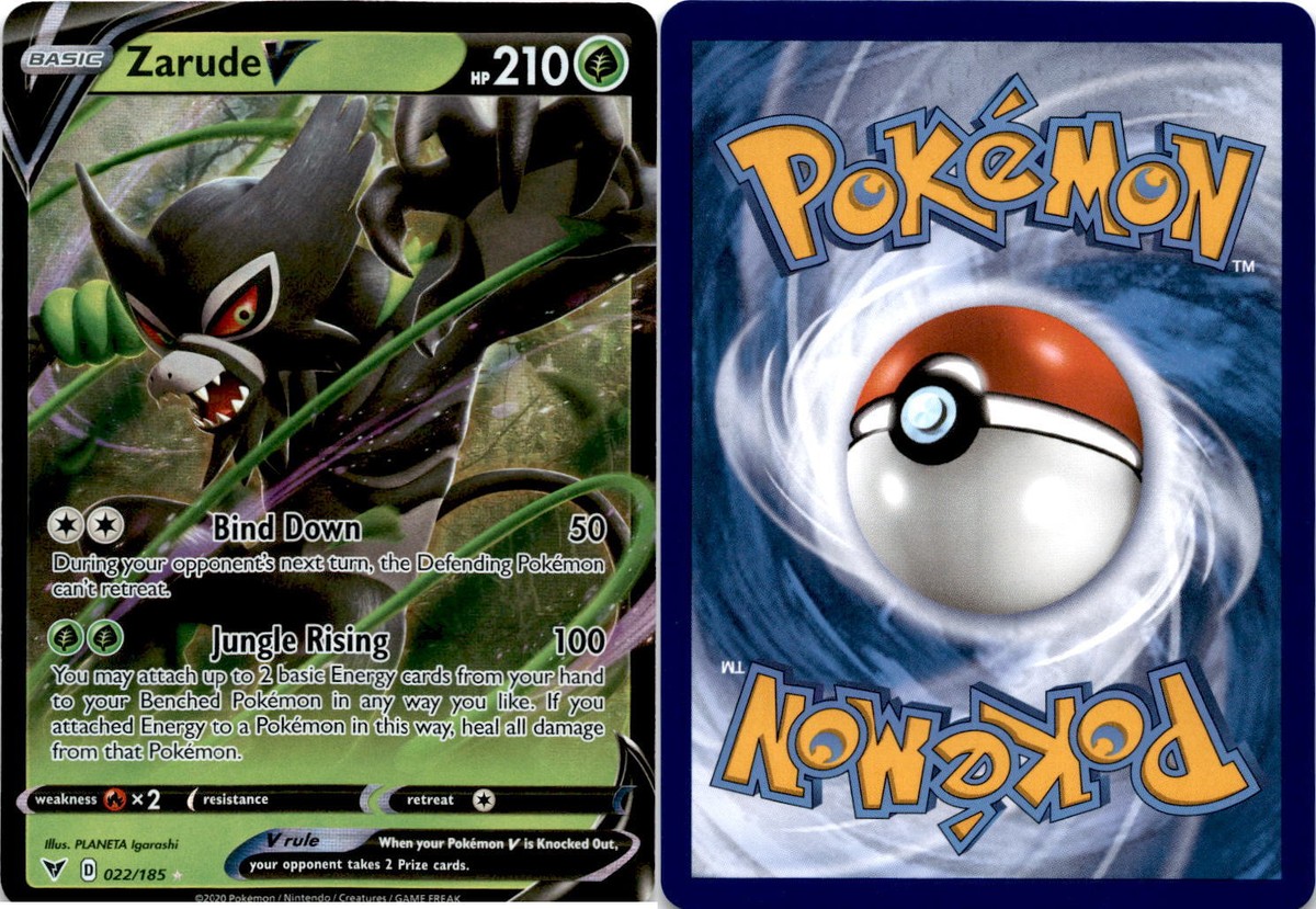 zarude v pokemon card value | Vivid Voltage Card Number / Rarity Zarude V Vivid Voltage Pokemon