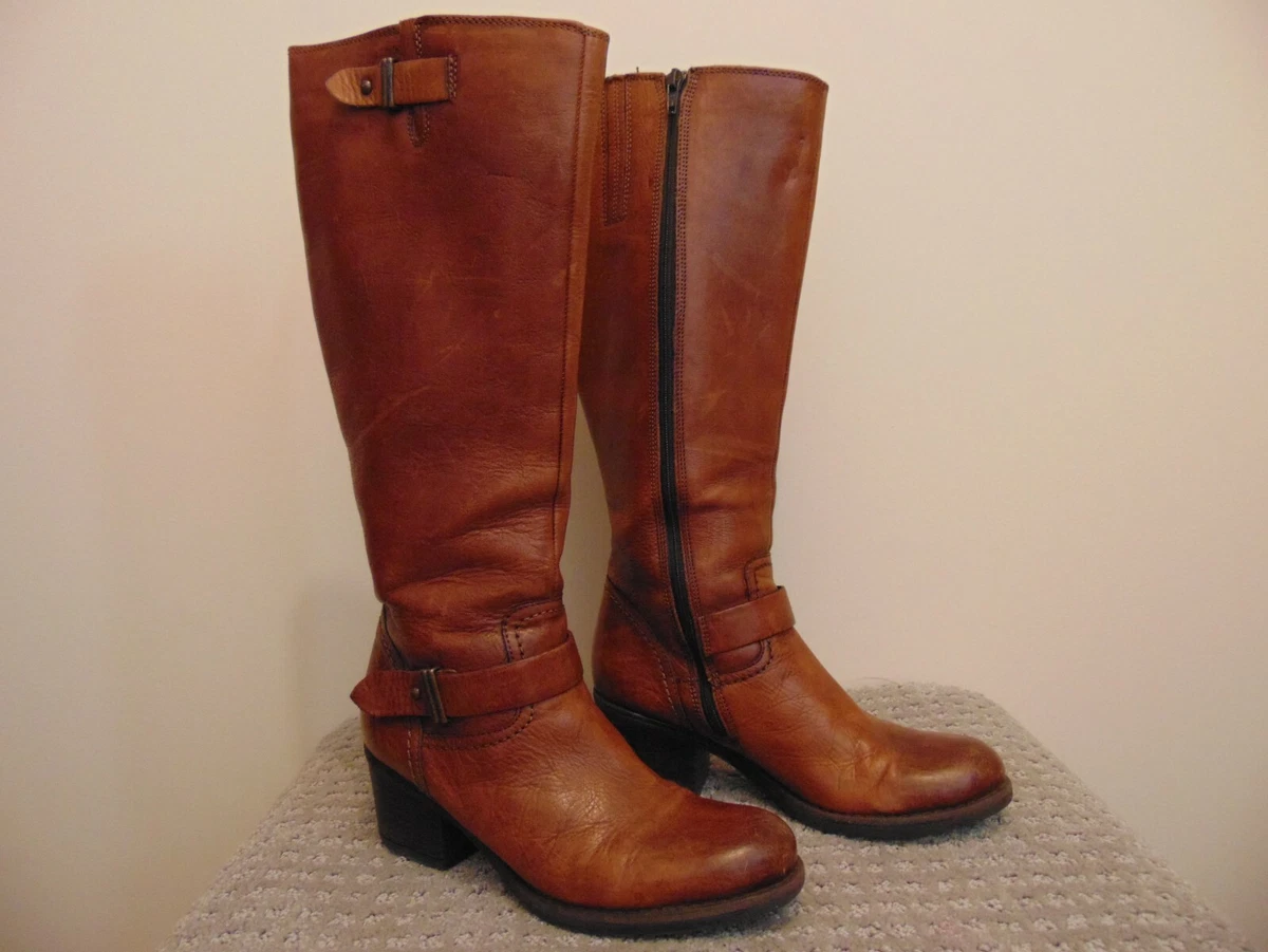 Clarks knee sales length boots