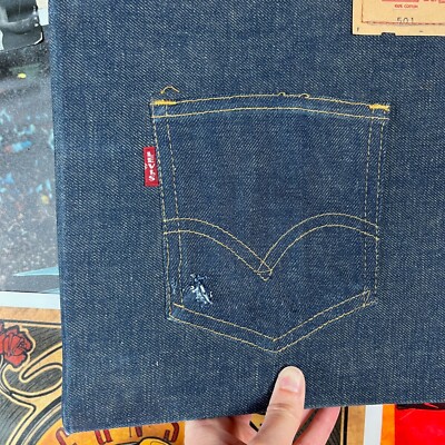 60s vintage Levi’s denim binder 1960's LEVIS denim binder 