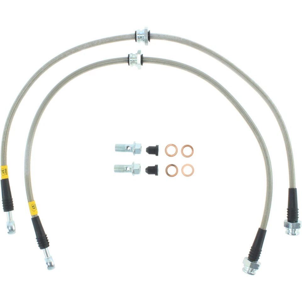 StopTech 950.42000 Front Braided Brake Line Kit for 2003-2008 Infiniti FX35 FX45 - Image 2 of 2