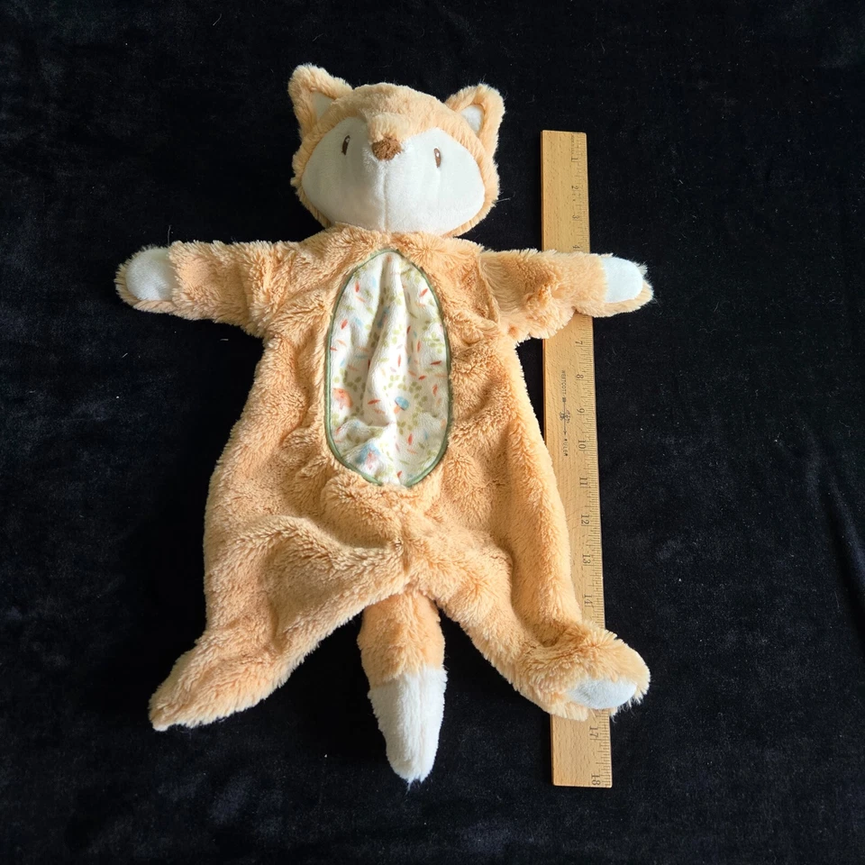 Douglas Baby Lovey 16" Zorro Naranja Peluche Bosque Abrazo Bebé Juguete Orejas Satinadas Foto 4 de 4