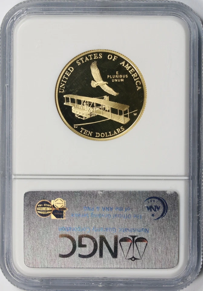 2003-W Proof First Flight $10 Gold Commemorative NGC PF69UCAM - Image 2 of 4
