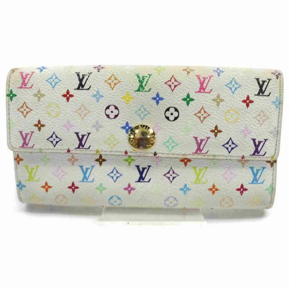 Louis Vuitton White Multicolor Sarah Wallet with Pink Interior - A World Of  Goods For You, LLC