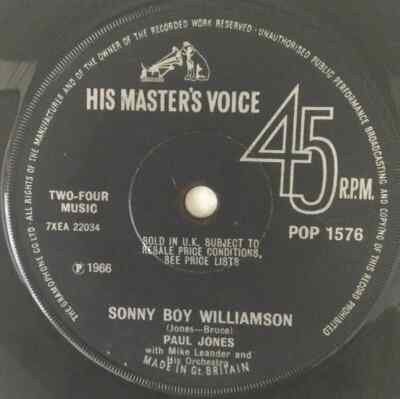 Paul Jones Ive Been A Bad, Bad Boy Vinyl Single 7inch His Masters Voice