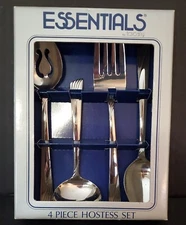 Essentials Toscany Stainless Japan ESN4 Palm Springs Hostess Serving Set 4 pc