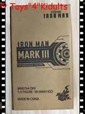 🔥 Hot Toys MMS764D69 Iron Man Mark 3 iii (Golden Color Version) 1/6 Figure NEW