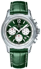Revue Thommen Mod. 16041.6334 XLarge High-Tech Chrono Automatic Green Leather