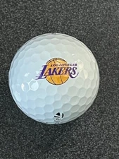 TAYLOR MADE TP5 GOLF BALL WITH "LOS ANGELES LAKERS" LOGO - USED NM CONDITION