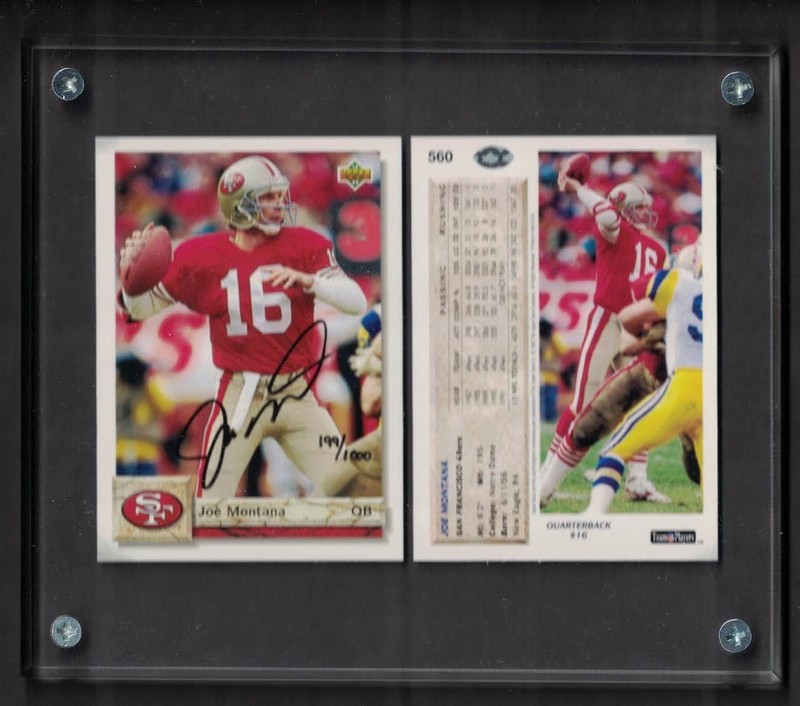 JOE MONTANA 49ers UPPER DECK CERTIFIED AUTHENTIC AUTOGRAPH #199/1000 92 UD #560
