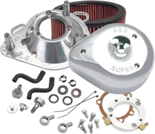 S&S CYCLE 170-0303B Teardrop Air Cleaner - Chrome 08-17 	Fat Bob FXDF