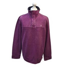 Crew Clothing Jumper Purple High Neck UK Men's Size L FF590