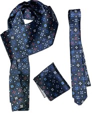 Cravatta Foulard Set Con Motivo