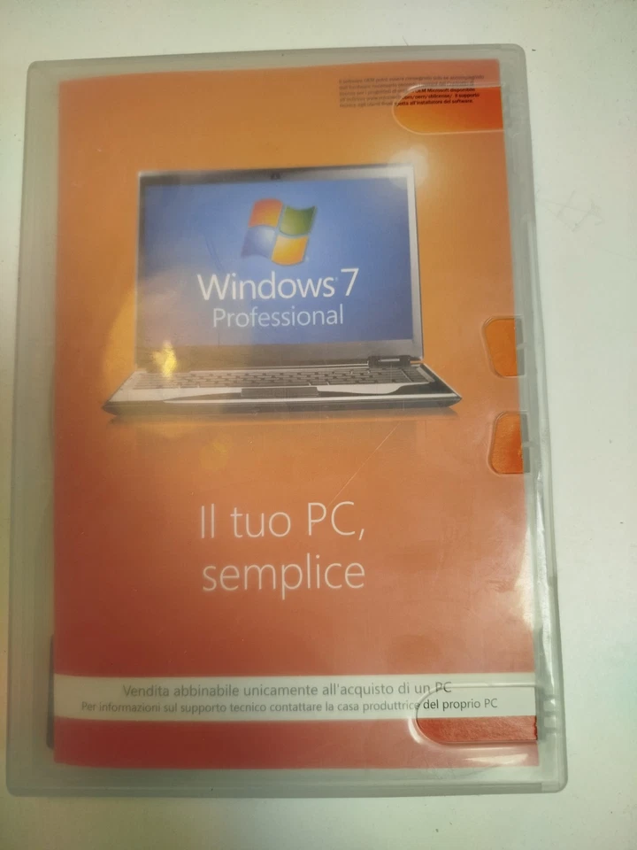 Windows 7 Professional 32 bit DVD in italiano con custodia - Immagine 3 di 4