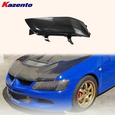 Headlight Block Out LHD For Evolution EVO 7 8 9 OE Style Carbon Passenger Side