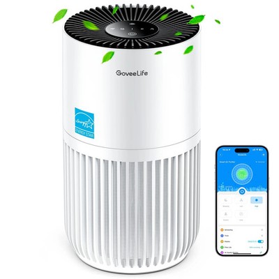 GoveeLife Mini Luftreiniger für Schlafzimmer, HEPA Smart Filter Luftreiniger mit