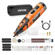 VEVOR 119-Piece Cordless Rotary Tool Kit,DC12V Portable Mini Power Rotary Tool,2