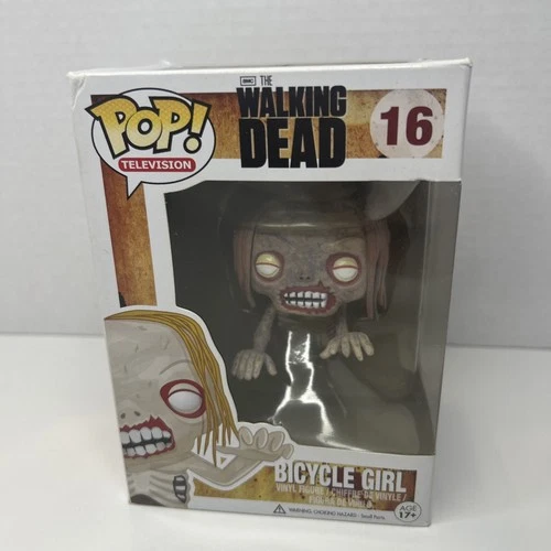 Funko POP Television The Walking Dead Bicycle Girl 16 Vinyl Figure Vaulted NIB