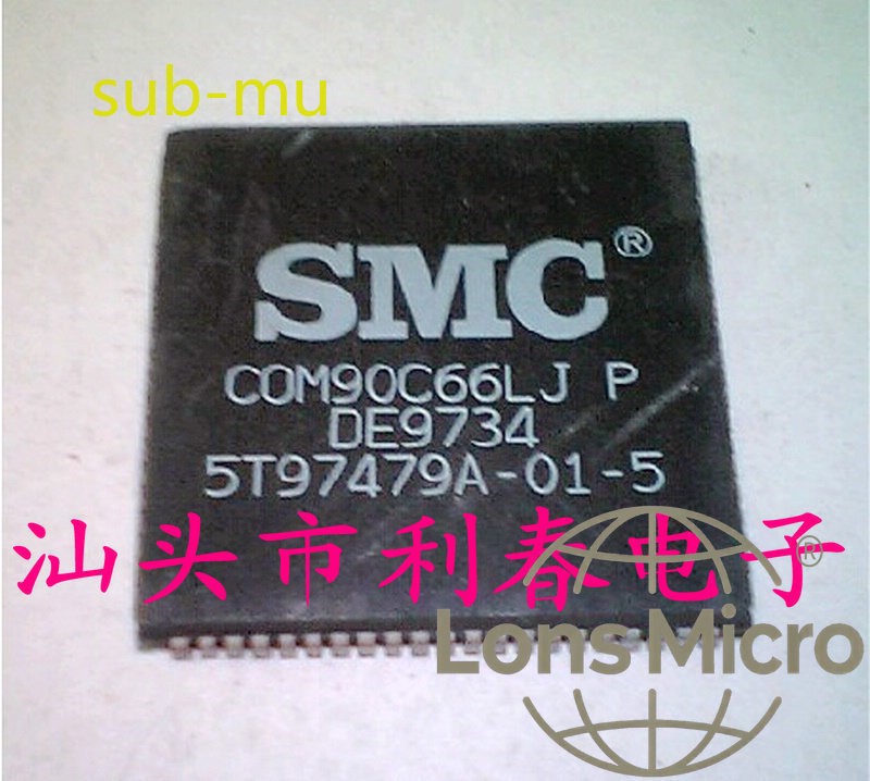 COM90C66LJ ARCNET Controller Transceiver, SMSC, COM90C66LJP, SMC #sub/95