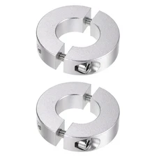 2pcs Double Split Shaft Collar 22mm Bore Clamp-On Collars, 45mm OD, 12mm Width