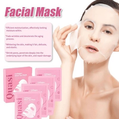 Quasi-Collagen Glow Up Hydrating & Firming Facial Mask (4 Pcs/Box)