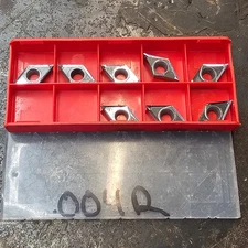 Qty 8 Vargus Vardex DCGT3(2.5)0(4) 32.50.4 AF 12980 V20K Grade Carbide Inserts