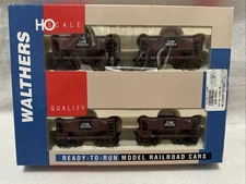 Walthers Ho Scale 4-pk Ore Car Set #4403 Chicago Northwestern For Train Set