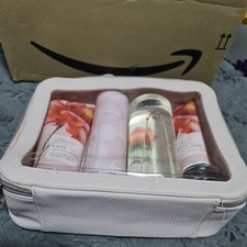 M&S ROSE GIFT SET TALC HAND AND BODY LOTION SHOWER CREAM & BATH ESSENCE NEW 