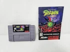 Todd McFarlane's Spawn  (SNES 1995) Authentic Cart and Manual. Tested and Clean