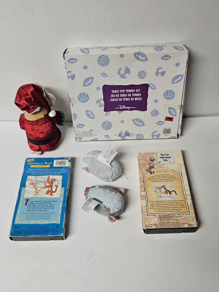 Ultra Rare Disney Winnie The Pooh & Tigger Mini-Table Tennis, VHS, Tsum Tsum, Et - Image 2 of 4
