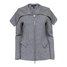 Escada Jacket Wool Cashmere Silk Shawl Collar Womens 38 Medium Office Career 