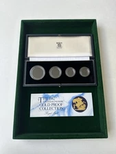 The Royal Mint 1982 Gold Proof Four Coin Sovereign Box only - COA & Capsule Inc.