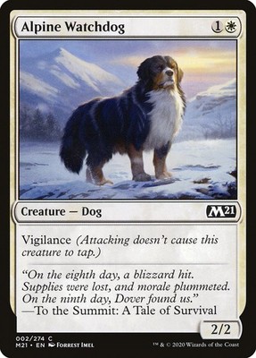 MTG Magic the Gathering Alpine Watchdog (2/471) Core Set 2021 LP