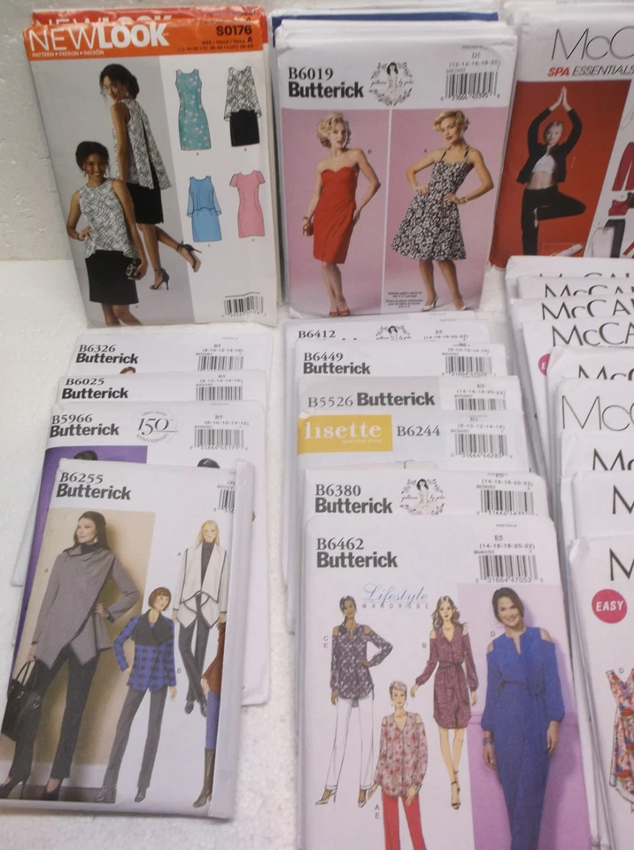McCalls Butterick Newlook Women's Dress Patterns Lot of 43 Uncut NOS 2010s Era - Image 3 of 4
