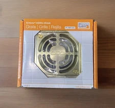 Kerdi-Drain Contour Shower Grate Color: Brushed Brass